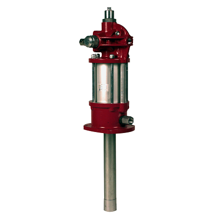 7783-C4 by Alemite | Oil Pump | Pneumatic - Industrial | Drum Size: Stub | Material Inlet: 1-1/2" Female NPTF | Material Outlet: 1/2" Female NPTF