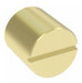 3150X4 by Danfoss | Pipe Adapter | Slotted Plug | 1/4" Male NPTF (Short Thread) | Brass