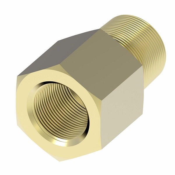 3200X4X2Z by Danfoss | Pipe Adapter (with Sealant) | 1/4" Female Pipe x 1/8" Male Pipe | Brass