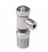 A55SCUX4X4 by Danfoss | Push to Connect Flow Control | Screwdriver Adjust | Right Angle | 1/4" Tube OD x 1/4" Male NPTF | Nickel Plated Brass