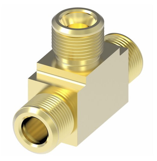 B1364X6 by Danfoss | Air Brake Adapter for Copper Tubing | Union Tee (Body Only) | 3/8" Tube OD x 3/8" Tube OD x 3/8" Tube OD | Brass