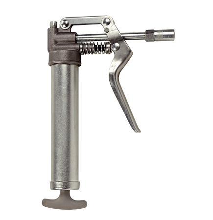 F104 by Alemite | Standard Pistol Grip Guns | 2900 PSI | 3oz Cylinder Capacity | Includes: 3 oz Grease Cartridge, Rigid Extension and Coupler