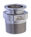 TCMPS-SS200150 by Kuriyama | TCMPS-SS Series | Sanitary Adapter | 2" Tri Clamp Size x 1-1/2" Male NPT | Straight | 316 Stainless Steel