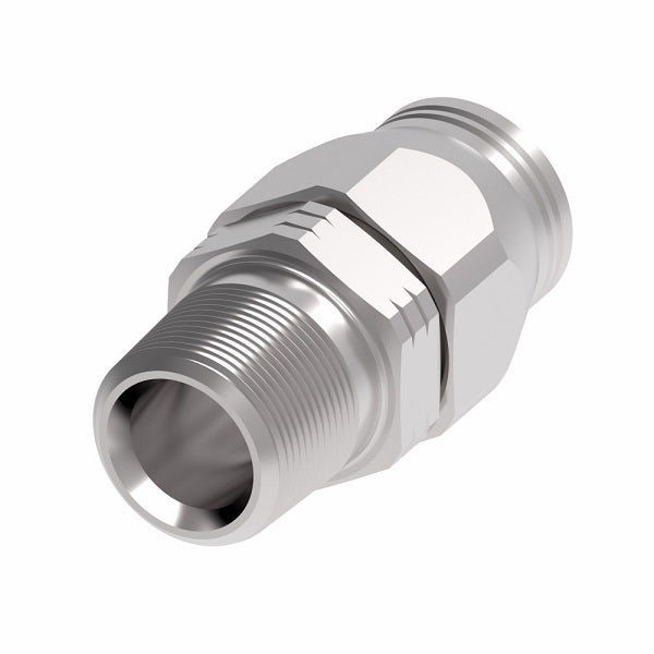 190628-16-16C Aeroquip by Danfoss | Male Pipe Super Gem PTFE Reusable Hose Fitting | -16 Male Pipe x -16 Reusable Hose End | Stainless Steel