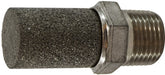 300033 (300-033) Midland Pneumatic Muffler - 1/4" Male Pipe - Stainless Steel