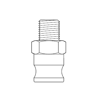 5611760 by NewAge | Cam and Groove Fitting | Type F | Insert x 1/2" Male NPT | EPDM Seal | Polypropylene