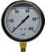 80463 (80-463) Midland Liquid Filled Gauge - 1/4" Male NPT Lower Mount - 4" Face - 0-100 PSI - Stainless Steel