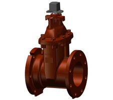 9600FJ8 Midland | NRS Resilient Seated Gate Valve | 8" 250# Flange x 8" Mechanical Joint | Ductile Iron