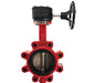 9660G10 Midland Butterfly Valve - 10" Lug Pattern - Gear Operated - Ductile Iron Disc - Buna-N Seat