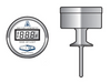 DT-2U-BK-DF1-45 Dixon Valve Sani-Flow Sanitary Digital Thermometer - 2" Clamp - Back Mount - Fahrenheit (°F) Display - 1 Second Update Interval (4-1/2" Probe Length)