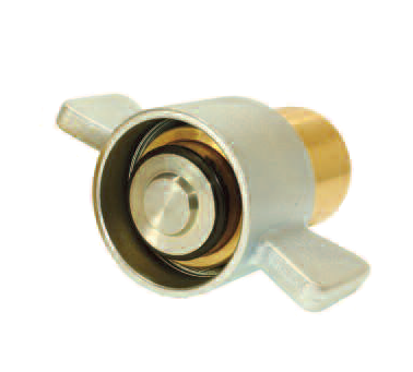QC-WNG25-F-16N by Couplamatic | Hydralic Quick Coupler | WNG Series Brass Screw to Connect Coupler | 1" Body Size | 1-11-1/2 NPT Thread Size | Female