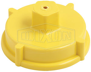 PFCW250F-Y Dixon Thermoplastic Hydrant Cap - Polycarbonate - 2-1/2" Female NST(NH)
