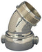 RSE30250F-C Dixon Polished Chrome Plated Brass 30 deg. Angle and Suction Elbow - 2-1/2" Male NST(NH) x 2-1/2" Female NST(NH)