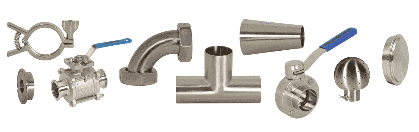 Sanitary Tri-Clamps: Replacement Hex Nuts, Brass (13BNH)