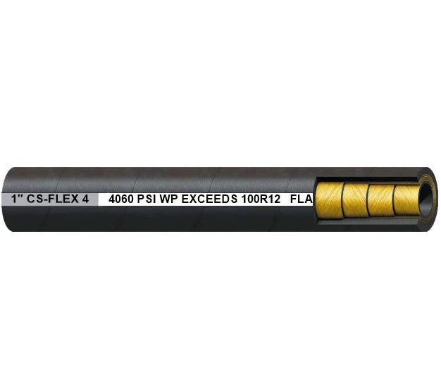 CS-FLEX 4 Four Spiral High Pressure Import Hydraulic Hose (SAE 100R12)