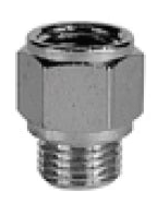 Brass-Nickel Plated BSPP Adapter by Danfoss