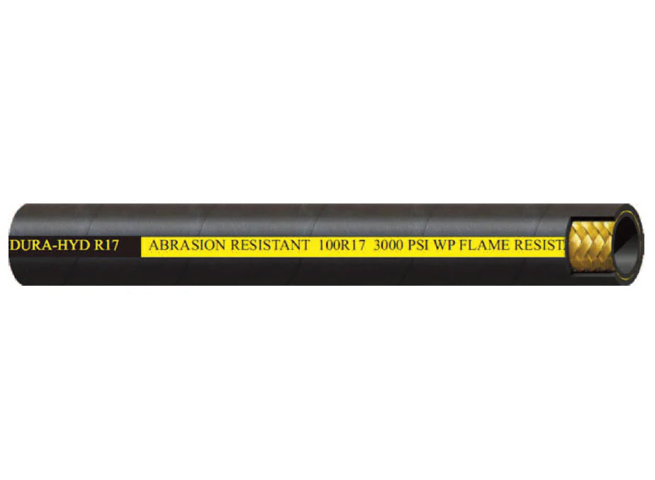 WDH17 DURA-HYD Abrasion Resistant Wrapped Cover Import Hydraulic Hose (SAE 100R17) by Couplamatic