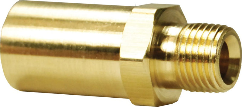 0010055C by Dixon Valve | Grease Whip Hose Fitting | 1/8" Male NPT | Drilled and Chamfered Base | Brass