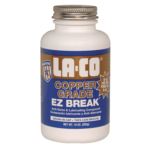 008910 by La-Co | EZ BREAK Copper Grade Paste | 10 oz. | Brush in Cap | Case of 24