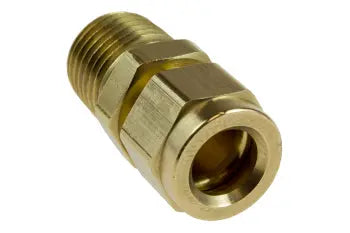 CRM0304 by Coilhose | Nylon Hose Fitting | Rigid Male | 3/16" Hose ID x 1/4" Male NPT Thread | Straight | Brass