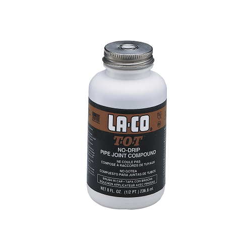 012219 by La-Co | T-O-T Pipe Thread Sealant | 1/2 pt | Brush in Cap | Case of 24