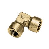 0143 27 27 by Parker | Legris Threaded Equal Adapter | 3/4" Female BSPP Thread | 90° Elbow | Brass