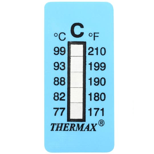 026519 by Tempil | Thermax 5 Level Strip | Indicator: 120° F to 160° F / 49° C to 71° C | Pack of 10