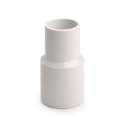 03100791 by Flexaust | Flex-Tube Screw Cuff | Fits 1.25in Hose ID | White | PVC