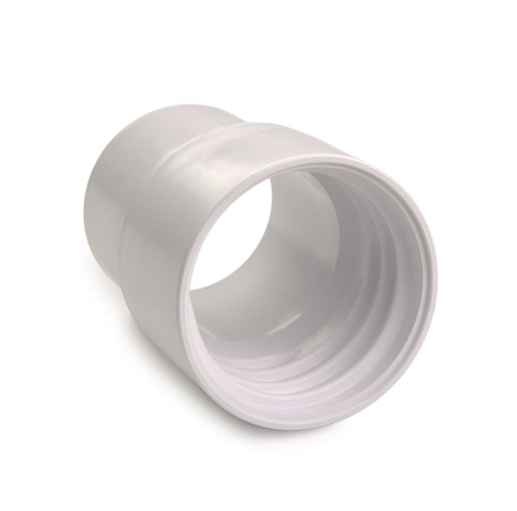 03100793 by Flexaust | Flex-Tube Screw Cuff | Fits 3in Hose ID | White | PVC