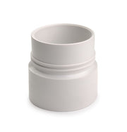 03100794 by Flexaust | Flex-Tube Screw Cuff | Fits 4in Hose ID | White | PVC