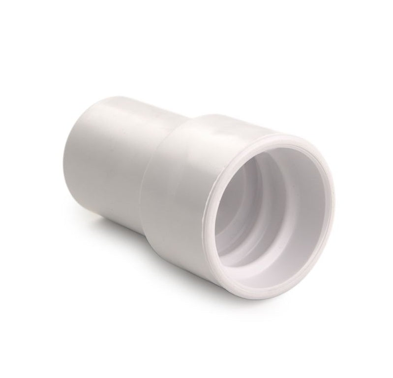 03100795 by Flexaust | Flex-Tube Screw Cuff | Fits 1.50in Hose ID | White | PVC