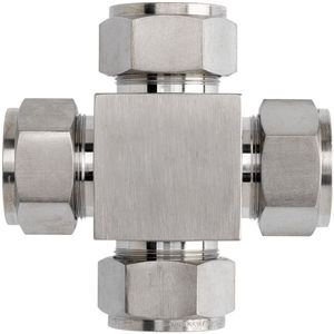 N2650-02-02-02-02-SS by Brennan Inc. | -02 Instrumentation Fitting | Cross | Stainless Steel