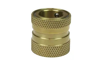 100 by Coilhose | Coilflow™ Contractors Water Hose Coupler | 3/4" Coupler | Straight | Brass