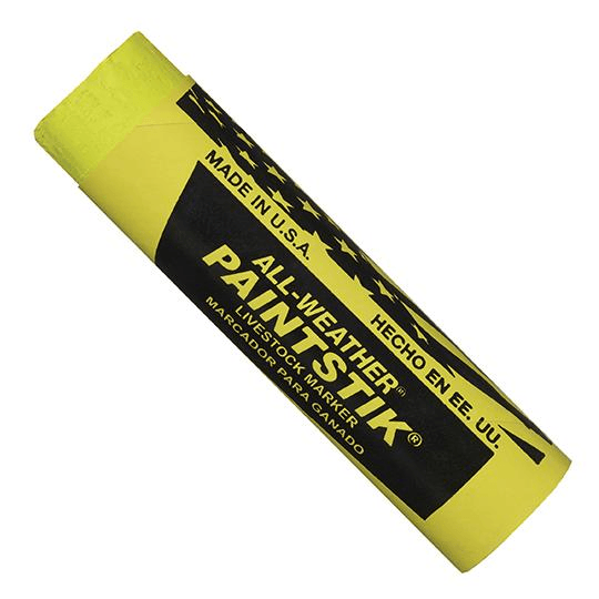 061011 by All-Weather | Paintstik Livestock Marker | Fluorescent Yellow | Case of 144