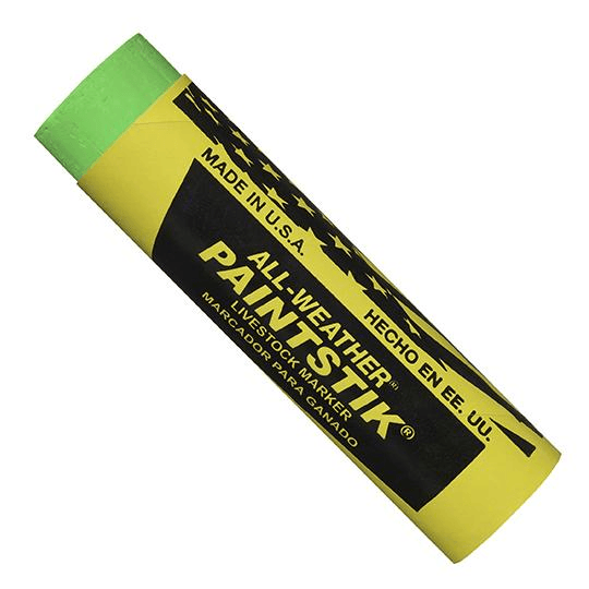 061016 by All-Weather | Paintstik Livestock Marker | Fluorescent Green | Case of 144