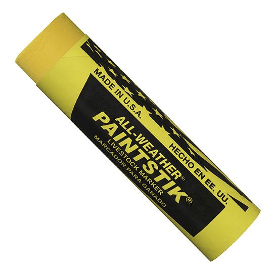 061021 by All-Weather | Paintstik Livestock Marker | Yellow | Case of 144