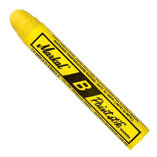 080221 by Markal | B Paintstik | Standard Size 11/16" x 4-3/4" | Yellow