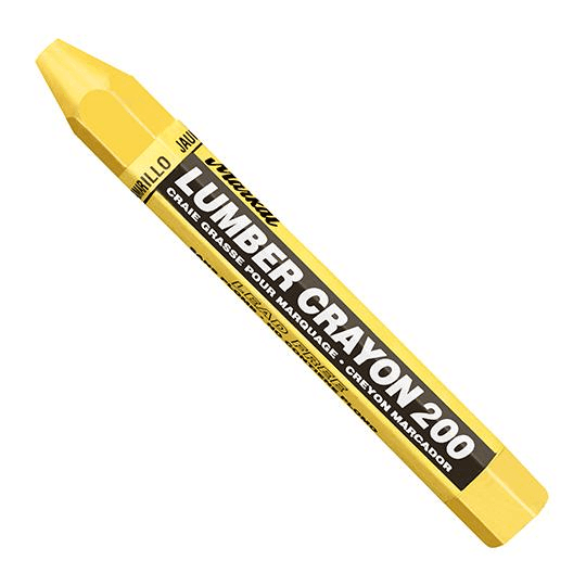 080351 by Markal | Lumber Crayon 200 | Yellow | Case of 144