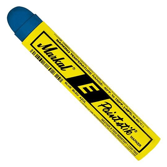 088625 by Markal | E Paintstik | Standard Size 11/16" x 4-3/4" | 1/16" (1.5 mm) Mark Size | Blue | Case of 144