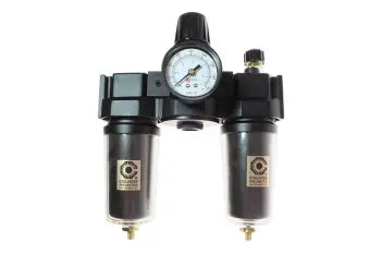 27FRL6-GSX by Coilhose | 27 Modular Series Filter + Regulator + Lubricator | Gauge | Metal Bowl with Sight Glass | 5 Micron Element- 3/4" Pipe size