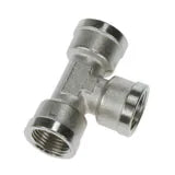 0915 00 34 by Parker | Legris Stud Fitting | 1" Female BSPP Thread | 81 mm Length | Tee | Nickel-Plated Brass | Pack of 10
