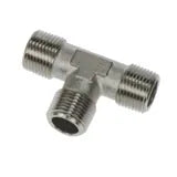 0927 00 13 by Parker | Legris Stud Fitting | 1/4" Male BSPT Equal Thread | 45 mm Length | Tee | Nickel-Plated Brass | Pack of 25