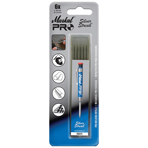 096271 by Markal | Welding Marker | PRO Silver-Streak Refill  | Case of 12