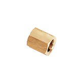 0110 06 00 40 by Parker | Legris Complementary Compression Fittings | 6 mm Nut x M10x1 Metric Thread | 13 mm Hex | Straight | Zinc-Plated Steel