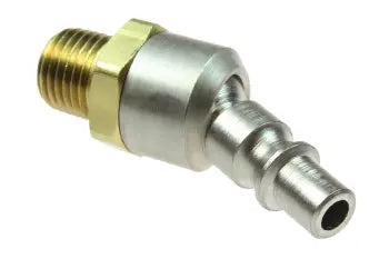 11-04BS by Coilhose | Coilflow™ Ball Swivel Connector | Megaflow Interchange | 1/4"Connector x 1/4" Male NPT Thread | Brass