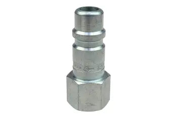 1204 by Coilhose | Coilflow™ Industrial Interchange Connector | Manual | 1/2" Body Size | 3/8" Female NPT Thread | Straight | Plated Steel (Type 12)