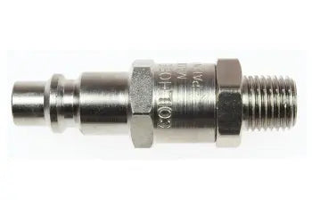 5803LF by Coilhose | FilterPlug™ | 3/8" Industrial Filtering Connector | 1/4" Male NPT Thread | Straight | Plated Steel
