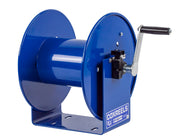 112P-3-8 by Coxreels | 100 Pure Flow Series | 4,000 PSI Hand Crank Hose Reel for Breathing Air & Clean Fluids | 3/8" Hose ID, 3/8" FNPT Inlet | Steel | 100ft Capacity, Hose Not Included