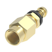 10006B-256 Weatherhead by Danfoss | Female Pipe Swivel Field Attachable Push-On Fitting | 100 'B' Series Barb-Tite | -06 Female Pipe Swivel x -06 Push-On Hose Barb | Brass