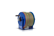 112WT-1-50 by Coxreels | 100W Series | 200 PSI Hand Crank Hose Reel for Oxy-Fuel Welding (T-Grade) | 1/4" Hose ID, 1/4" FNPT Inlet x 1/4" MNPT Hose End | Steel | 50ft Twin Neoprene Hose Included